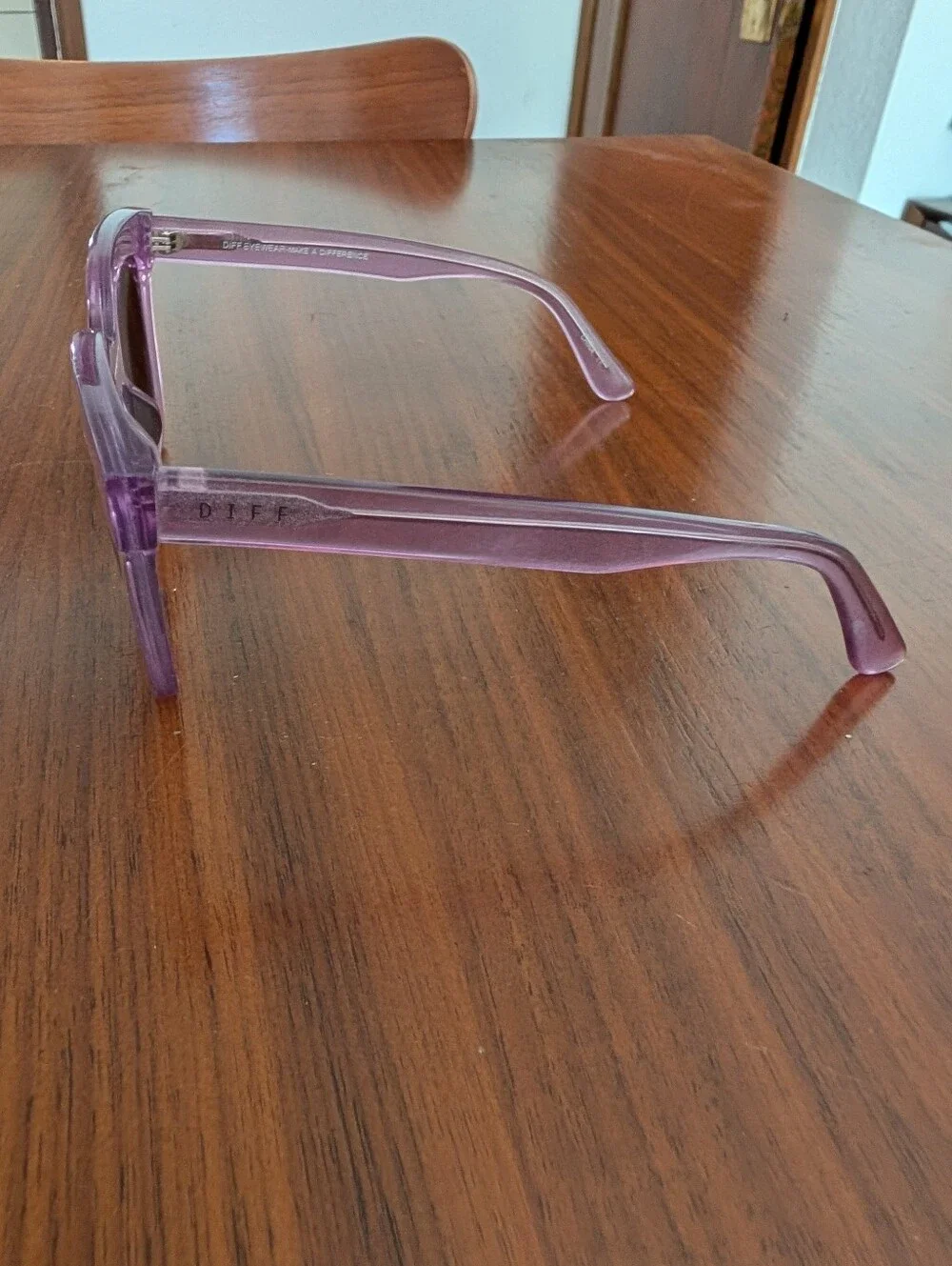 DIFF Eyewear Carson Clear Square Sunglasses with Black/Silver Lenses